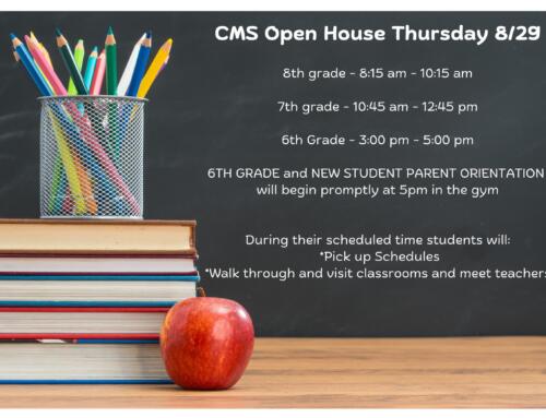 Our Open House is Aug. 29